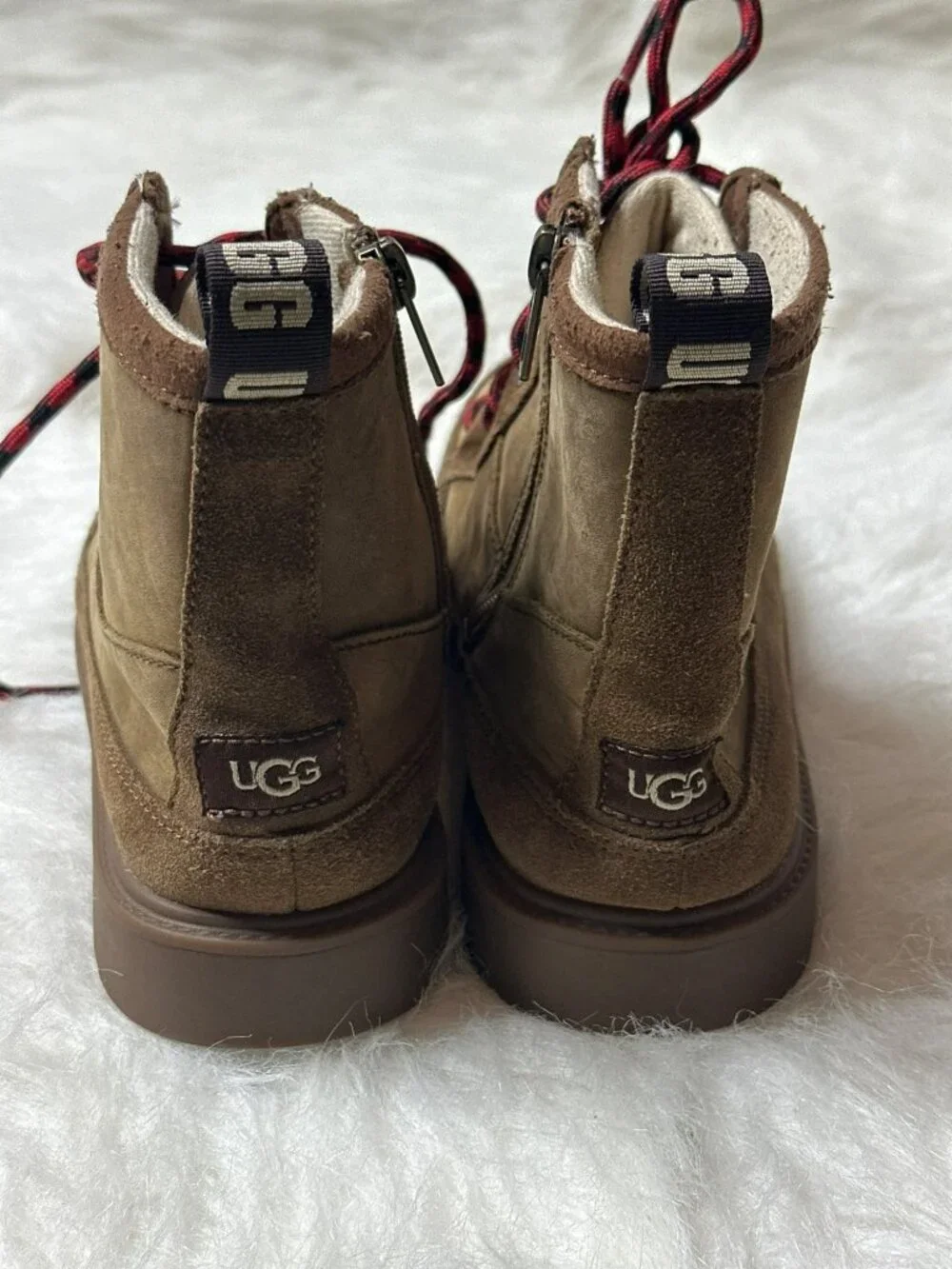 UGG Robley 1112458K Weather Lace Up Unisex Boots Brown 5 Boy Girl Youth